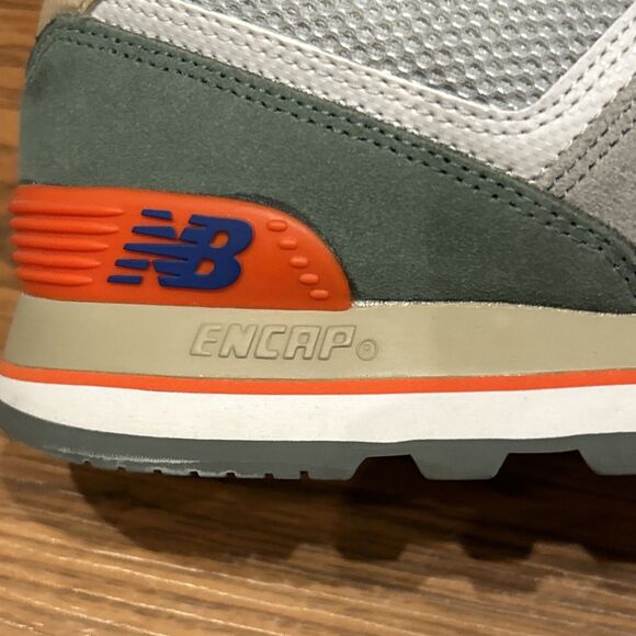 New Balance Gray and Orange Sneakers - Picture 3 of 9